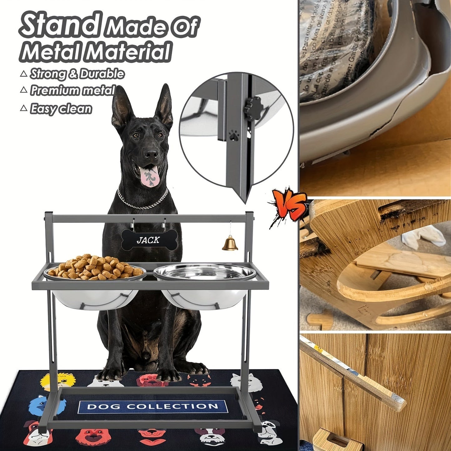 đŸ Elevated Dog Bowls for Large Dogs â ĂllĂthatĂł magassĂĄgĂș etetĆtĂĄl nagytestƱ kutyĂĄknak