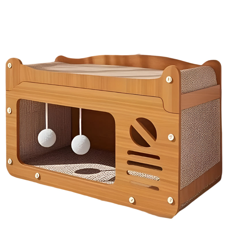 2-in-1 Wall Cat Bed and Scratching Post Falra szerelhető 2 az 1-ben macskaágy és kaparófelület – pihenés és játék egyben 🐾