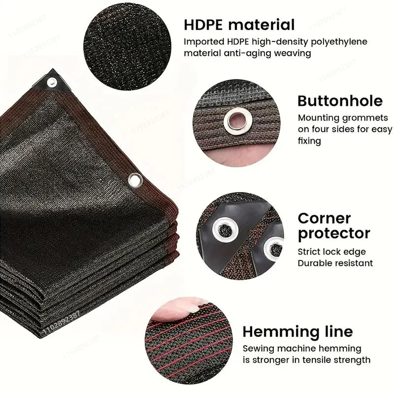 Fekete, UV-szűrős HDPE árnyékolóháló