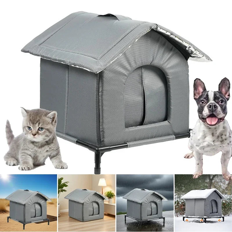 🐾 Álom Ház – Kényelmes fekhely kutyáknak és macskáknak kültéri használatra