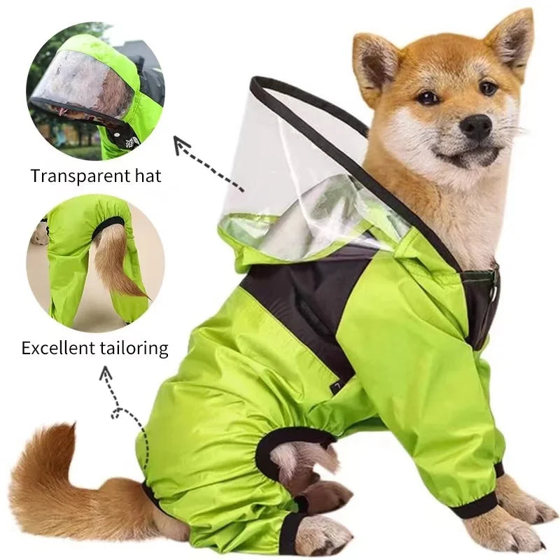 🐾 Fashion Pet Raincoat – Divatos és vízálló kutya esőkabát