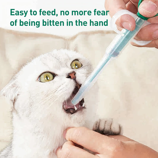 🐾 PETCLEAR Állatgyógyszer Adagoló Fecskendő – Kutyák és Macskák Egyszerű Gyógyszerbeadásához