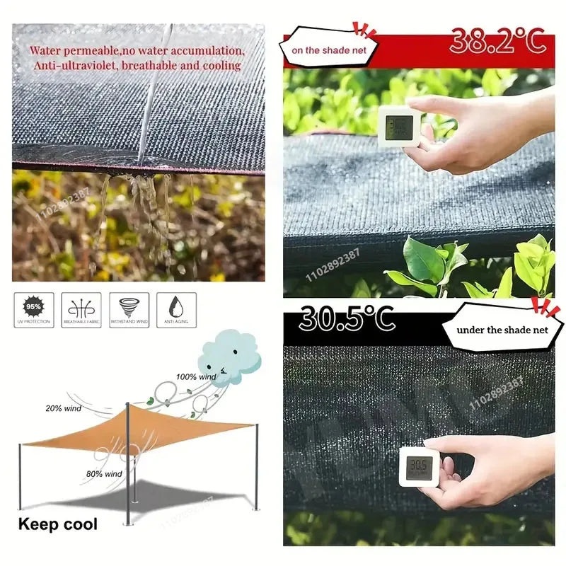 Fekete, UV-szűrős HDPE árnyékolóháló