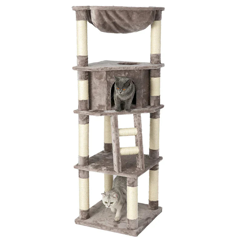 HONEYPOT CAT® Chipboard Flannel Cat Tree 158cm-0