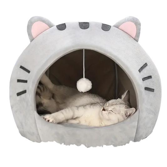 Cozy Cat Bed: Warm Pet House, Kitten Cave, and Sleeping Bag