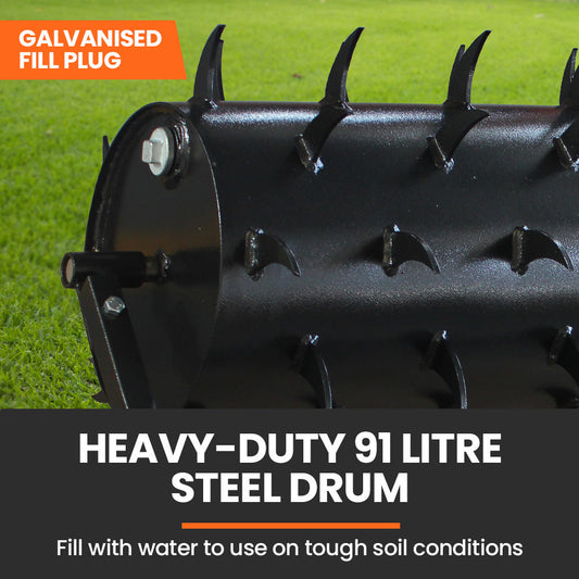 lantCraft Tow Behind Lawn Roller Spike Aerator 36” (92 cm)