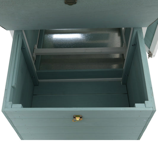 NNEDSZ Chicken Coop Rabbit Hutch Large House Run Cage Wooden Outdoor Pet Hutch