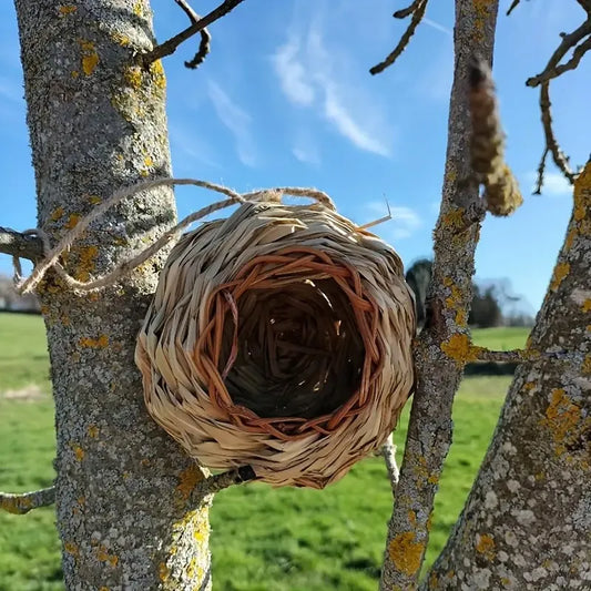 Madárház Természetes Nádanyagból 13cm átmérővel