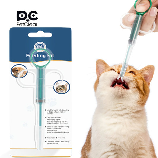🐾 PETCLEAR Állatgyógyszer Adagoló Fecskendő – Kutyák és Macskák Egyszerű Gyógyszerbeadásához