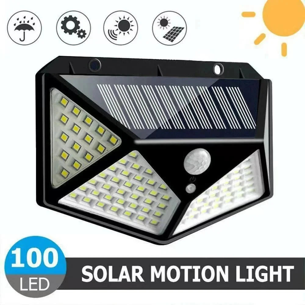 SolarGuard™ 100 LED-es Napelemes Mozgásérzékelős Lámpa